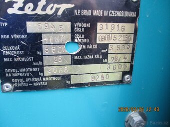 Zetor 6945 spz a tp - 6