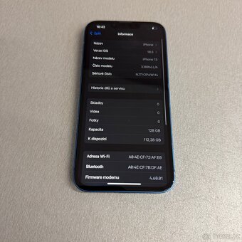 iPhone 13 128GB modrý, pěkný stav, 12 měsíců záruka - 6