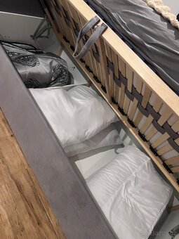 Postel 180x200, rošty, matrace. - 6