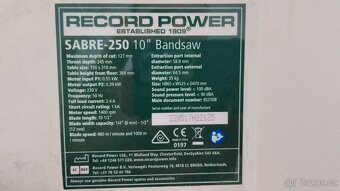 Pásová pila SABRE 250 Power Record - 6