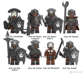 Figúrky pán prsteňov 1 (8ks) typ lego, nové - 6