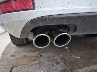 NEREZOVÉ a ČIERNE koncovky na výfuk - dvojitá koncovka - 6