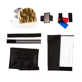 Mini softbox na externí blesk 16x22cm + příslušenství - 6