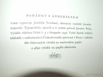 RARITA: Pohádky s Andersenem - vzácný tisk, jeden z 660ks - 6