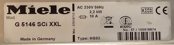 Myčka Miele G 5146 SCi XXL - 6