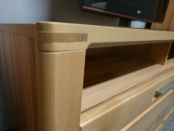 Nová obývací stěna masiv buk světle hnědá - 6