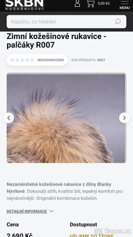 Kožešinové rukavice - 6