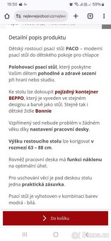 Rostoucí psací stůl Halmar Paco - 6