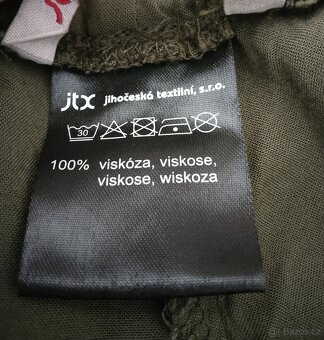 Dámské khaki lehké kalhoty s viskózou.Velikost 38. - 6