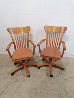 Dřevěné kancelářské židle - 6