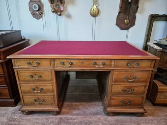 LUXUSNÍ STAROŽITNÝ PSACÍ STŮL - PROSTOROVÝ - 6