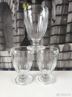 Staré skleničky - grogovky 3ks - 6