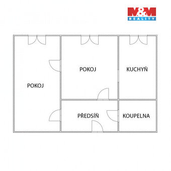 Prodej bytu 2+1, 43 m², Orlová, ul. Karla Dvořáčka - 6
