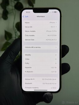 iPhone 13 Pro 1TB - 100% baterie - 6