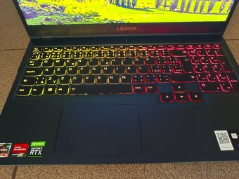 Herní notebook Legion 5, Ryzen 5 6x jádro, RTX3060 6GB - 6