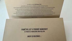 PAMĚTNÍ BANKOVKY Jan Koller 50 & Jaromír Jágr 50 - 6