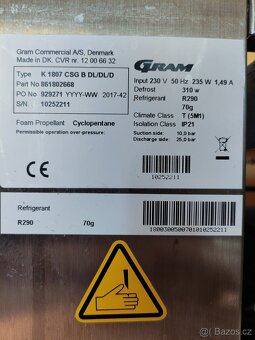 Chladící stůl zn. Gram, model K 1807 CSG - 6