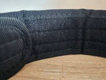 Nový Taktický opasek černý 130 cm kvalitní - 6