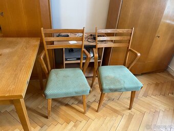 Jitona čtyři retro židle s područkami - 6