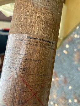 Hospodský slunečník Moravia 3x3 m - dřevěný - 6