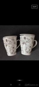 Dva pěkné hrnky se sítkem a podšálkem - 6