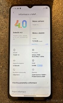 OSCAL TIGER 10, 256GB, vč. krabice + nabíječky + krytu - 6