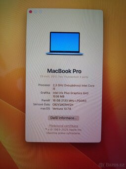 MacBook Pro 13,3" 2017 / i5 / 16GB / 512GB SSD / Silver - 6