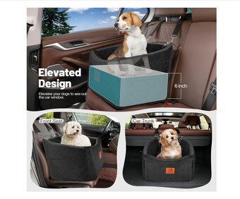 HEGGOOE Psí autosedačka pro malé/střední psy - 6