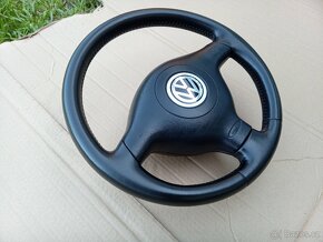 VW Golf Passat tříramínko kůže volant + airbag - 6