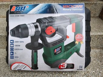Prodám vrtací a bourací kladivo ASIST 1800 W -7 J... - 6