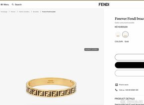 💎 Luxusní Fendi Forever Náramek - Zánovní Stav, originál 💎 - 6