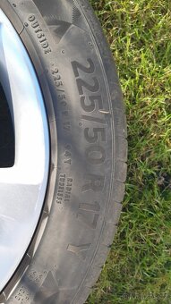 Litá kola Opel,17x7, 225/50 R17, pneu Continental - 6