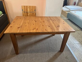 Jídelní set 4x židle + bytelný dřevěný rozkl. Stůl z masivu - 6