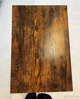 Stolek odkládací na nožkách hnědá/černá - 6