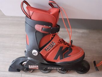 Prodám juniorské vel. nastav. in-line K2 35 - 40, 22-25,5cm - 6
