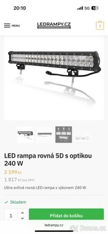 Led světlo 240w délka 57cm jako nové - 6