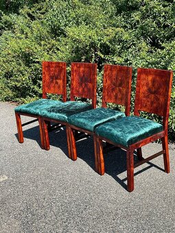 Jídelní stůl a jídelní židle retro po renovaci - 6