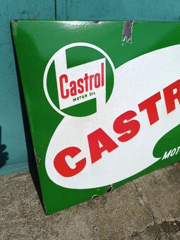 Stará smaltovaná cedule Castrol 1959, slušná, značená - 6