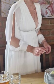 Bílé dlouhé šaty /svatební, maturitní/ - 6