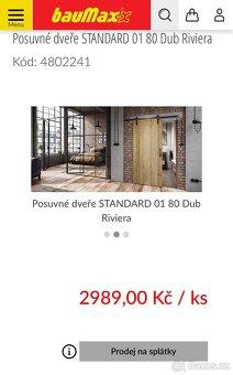 Posuvné dveře LOFT - DEKOR DUB - 6