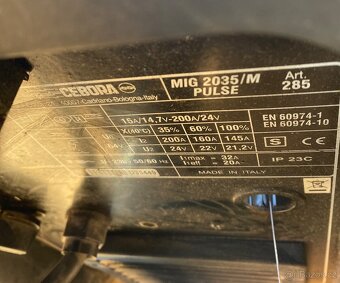 PULZNÍ Svářečka Cebora pulse mig 2035/m art 285 - 6