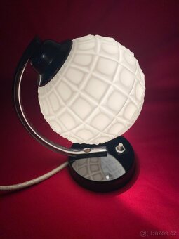 lampa lampička retro lampa chrom lampička na noční stolek - 6