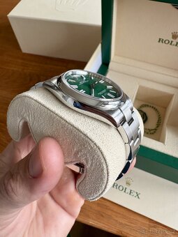 Hodinky Rolex Oyster Perpetual 41mm Green - 6