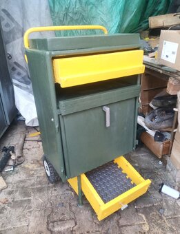 Pojízdná skříň na nářadí s pracovní deskou a šuplíky - 6