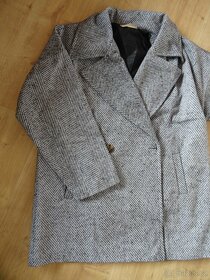 Dámský šedý kabát - velikost 40, nový - 6