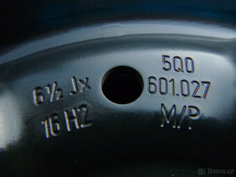 Plechové disky kola - originál Škoda VW 5x112 6,5Jx16 ET46 - 6