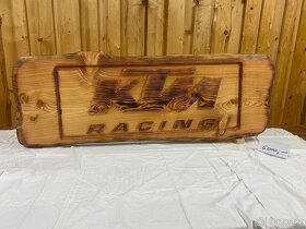 Dřevěné tabule s nápisy... KTM Husaberg Husqvarna Yamaha.. - 6