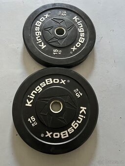 Olympijska osa + 100 kg bumper kotoucu - 6