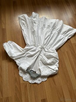 Šaty bílé Zara 40/42 - 6