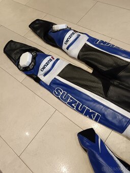 Suzuki-Pánská Dámská kožená moto kombinéza, jednodílná - 6